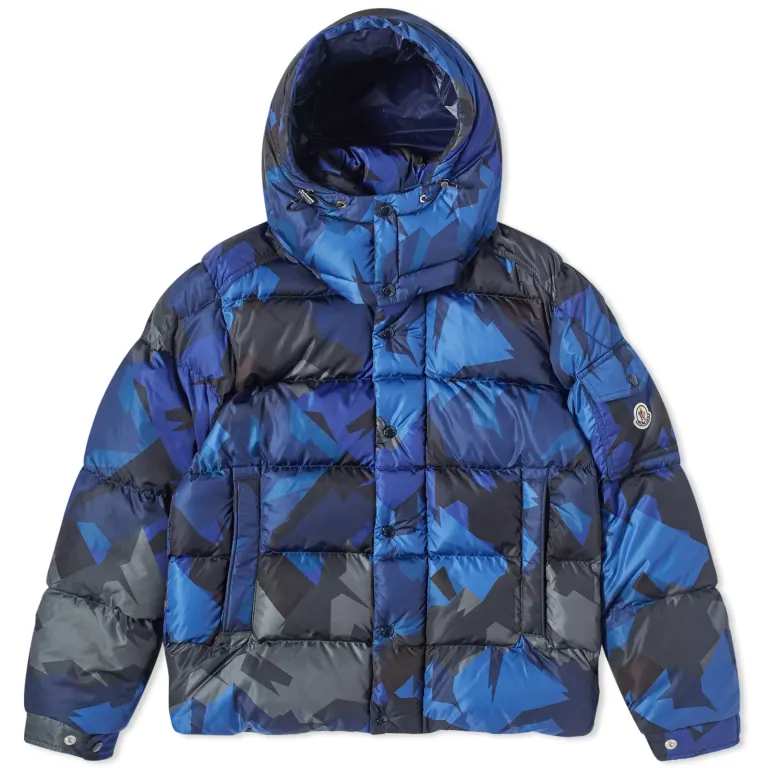 MONCLER MOSA GRAPHIC PRINT JACKET 'CAMO BLUE' (MENS)