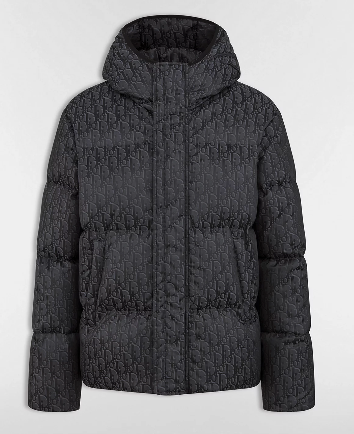 Dior Oblique Hooded Quilted Down Jacket