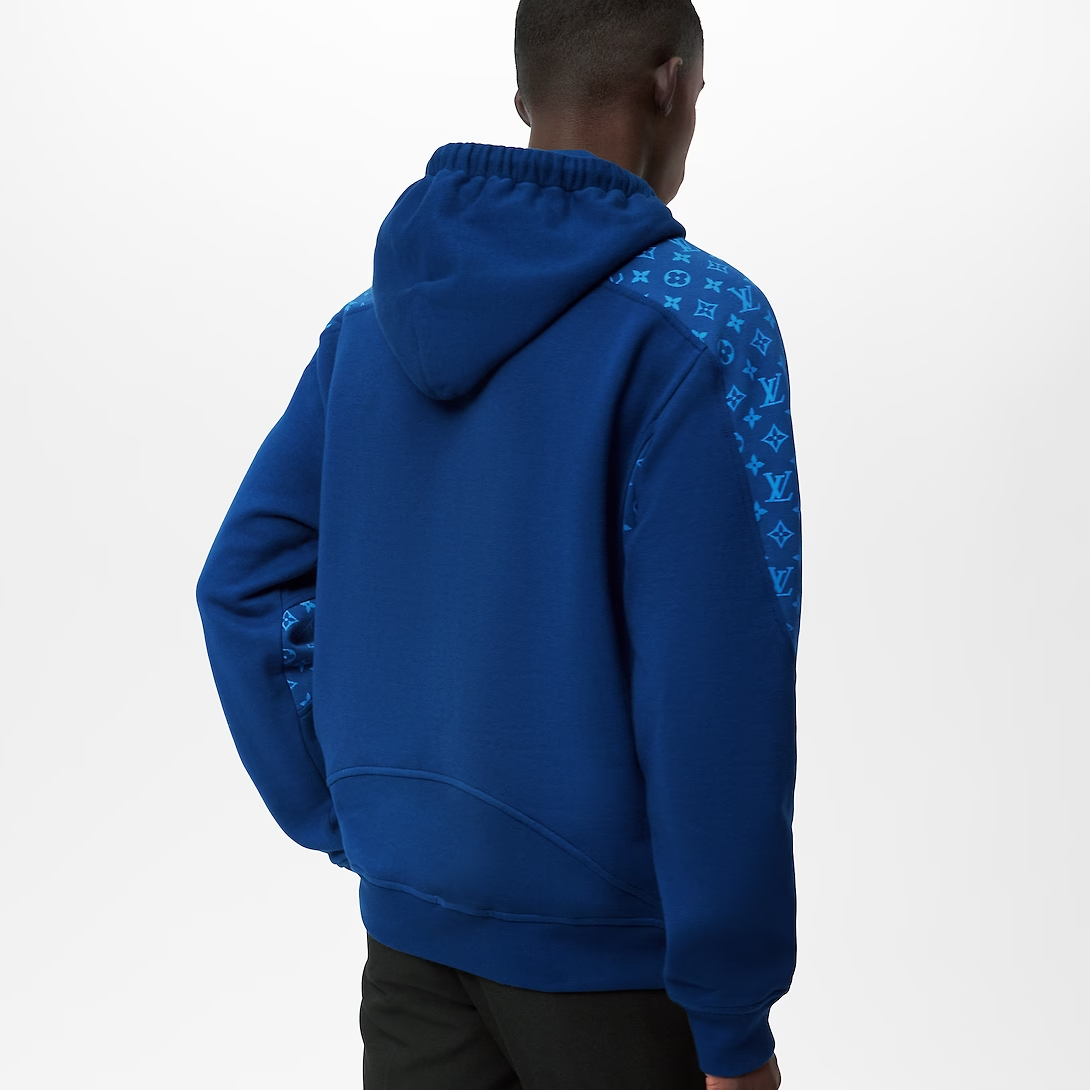 LOUIS VUITTON MONOGRAM CIRCLE CUT HOODIE 'LUXURY BLUE'