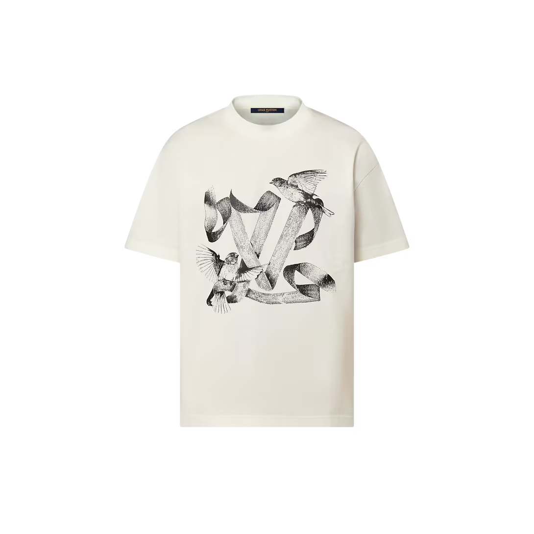 LOUIS VUITTON BIRD T-SHIRT 'WHITE/BLACK'