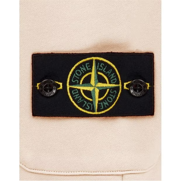 STONE ISLAND COTTON FLEECE SHORTS 'ROSA'