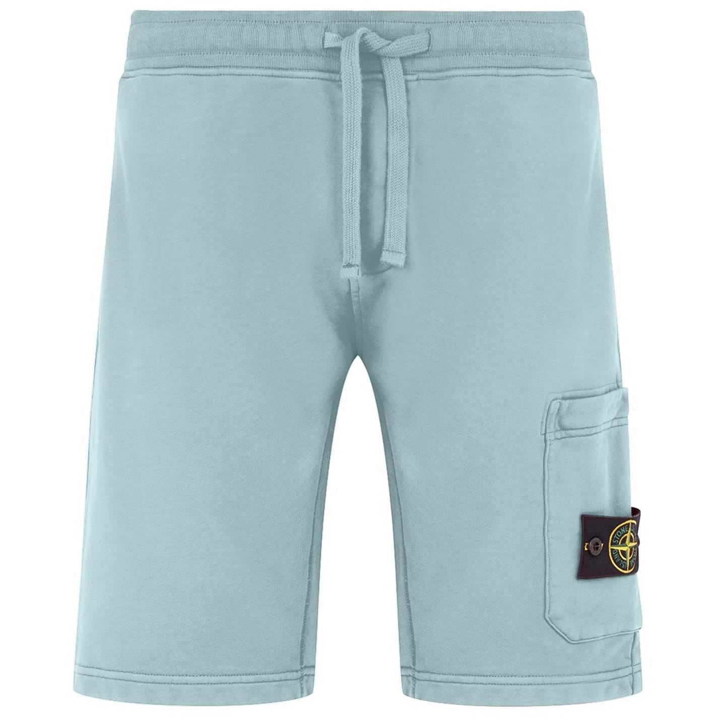 STONE ISLAND LW BADGE POCKET SHORTS ‘ACQUA’