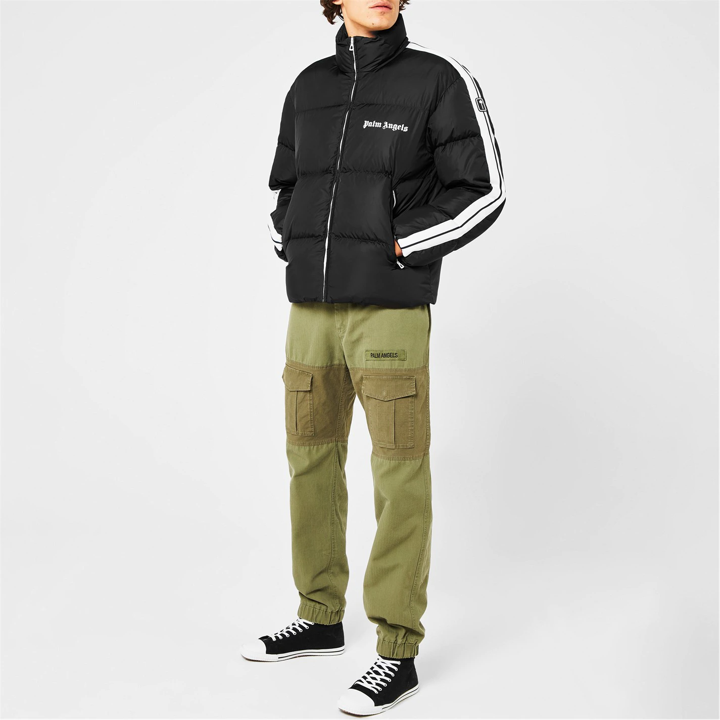 PALM ANGELS TRACK JACKET PADDED 'BLACK' (MENS)
