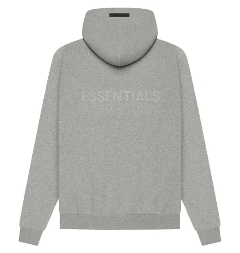 FEAR OF GOD ESSENTIALS HOODIE DARK HEATHER OATMEAL (SS21)
