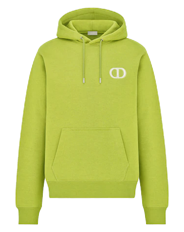 DIOR CD ICON HOODED SWEATER 'LIME GREEN'