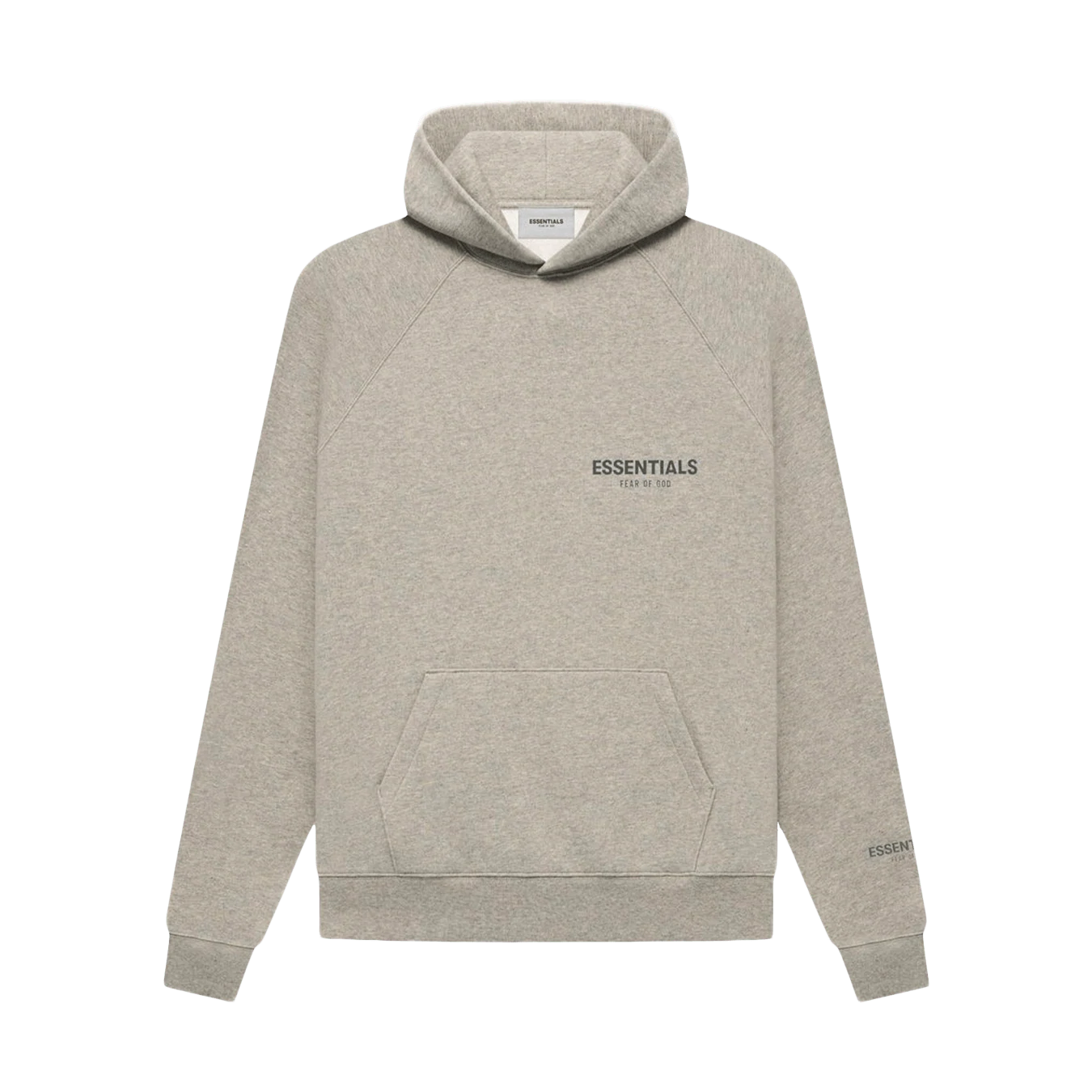 FEAR OF GOD ESSENTIALS CORE PULLOVER HOODIE 'DARK HEATHER OATMEAL'