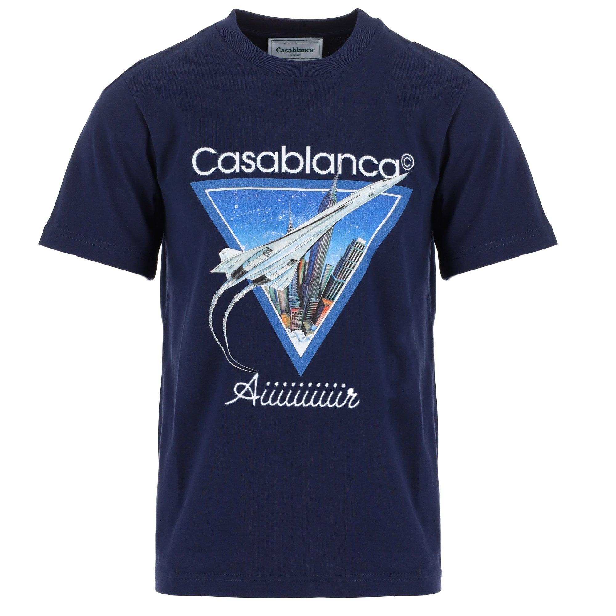 CASABLANCA AiiiiiR PRINTED T-SHIRT 'NAVY'