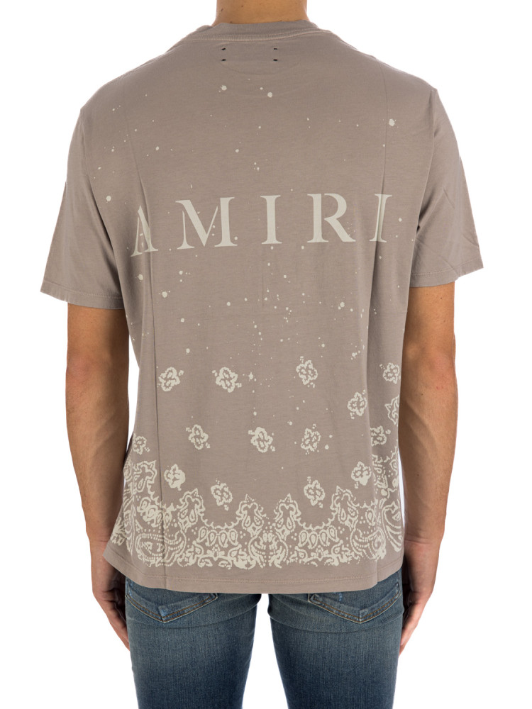 AMIRI BANDANA BLEACH MA T-SHIRT (BEGIE)