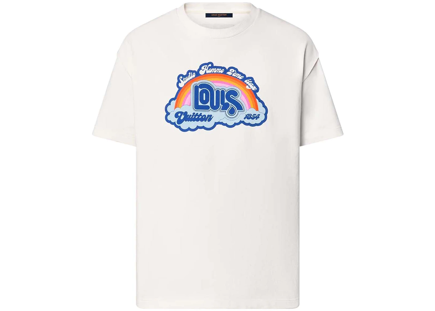 LOUIS VUITTON RAINBOW PRINT T SHIRT 'WHITE'