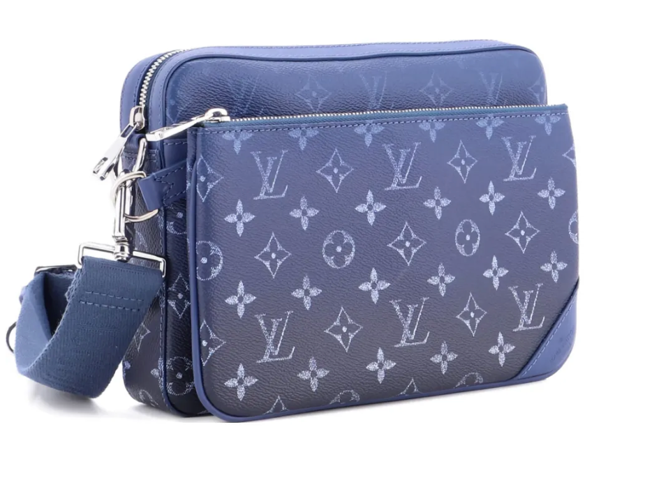 Louis Vuitton Trio Messenger Bag || Monogram gradient Blue