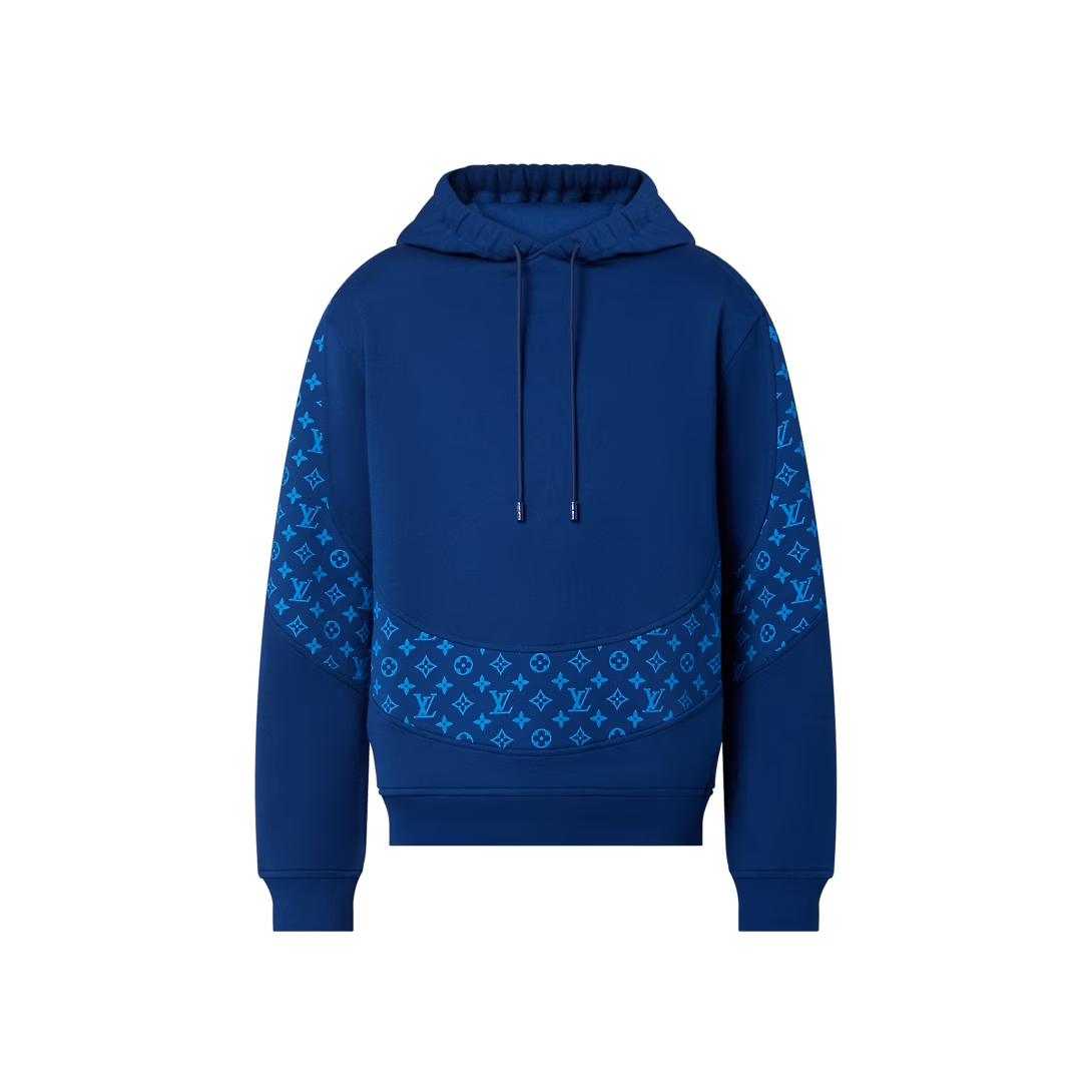 LOUIS VUITTON MONOGRAM CIRCLE CUT HOODIE 'LUXURY BLUE'