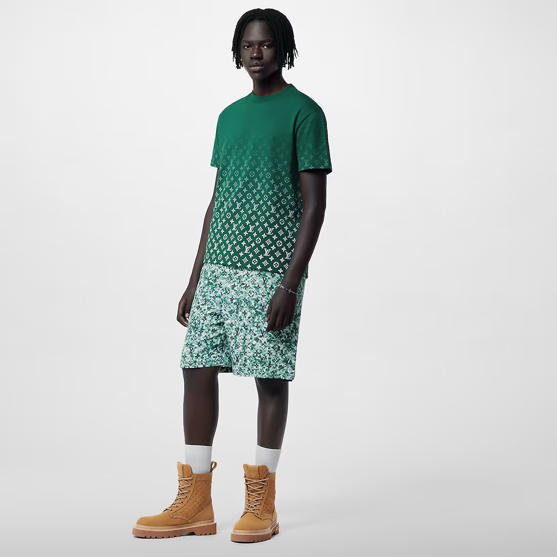 LOUIS VUITTON MONOGRAM GRADIENT T-SHIRT 'GREEN'