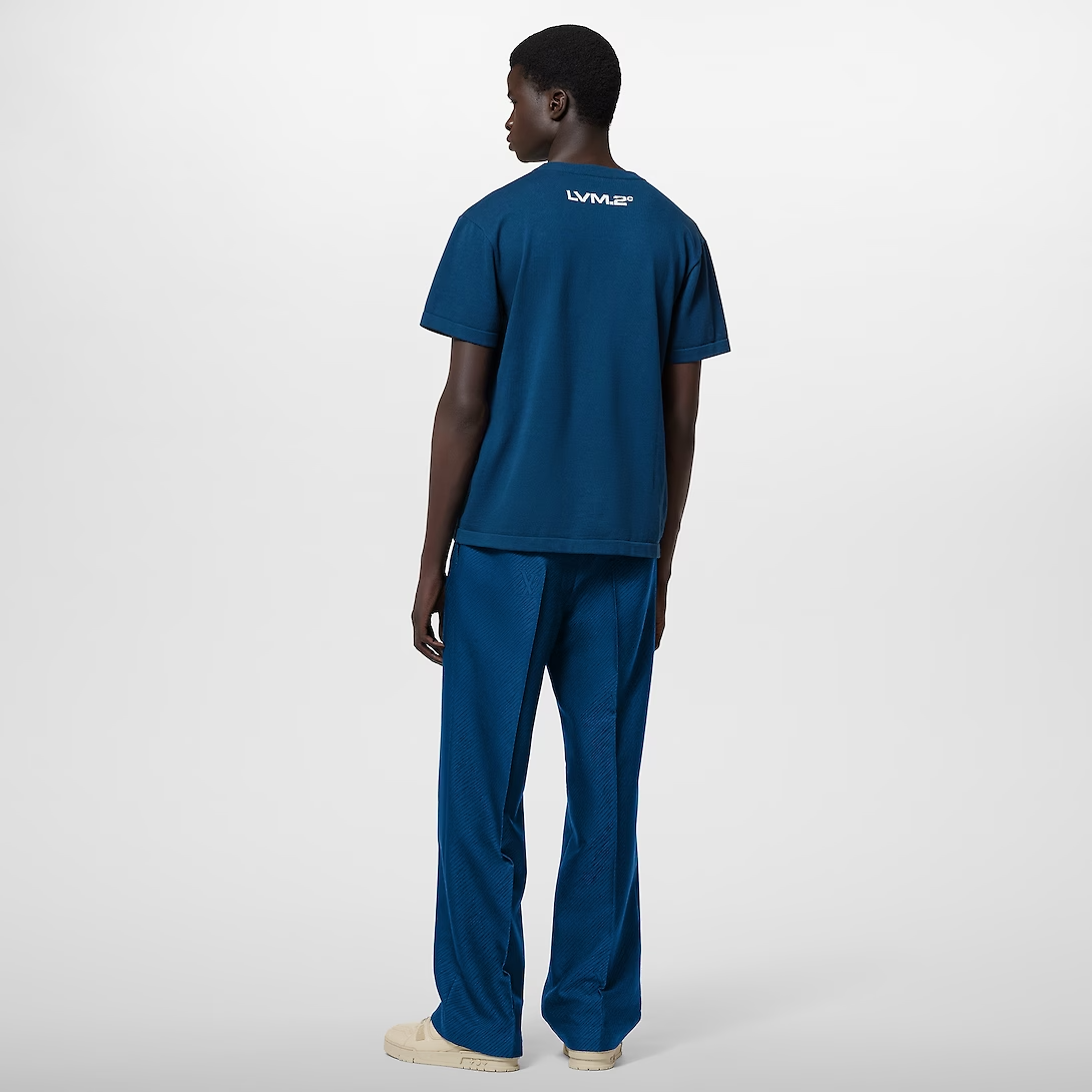 LOUIS VUITTON SHORT SLEEVED CREWNECK T-SHIRT 'NAVY'
