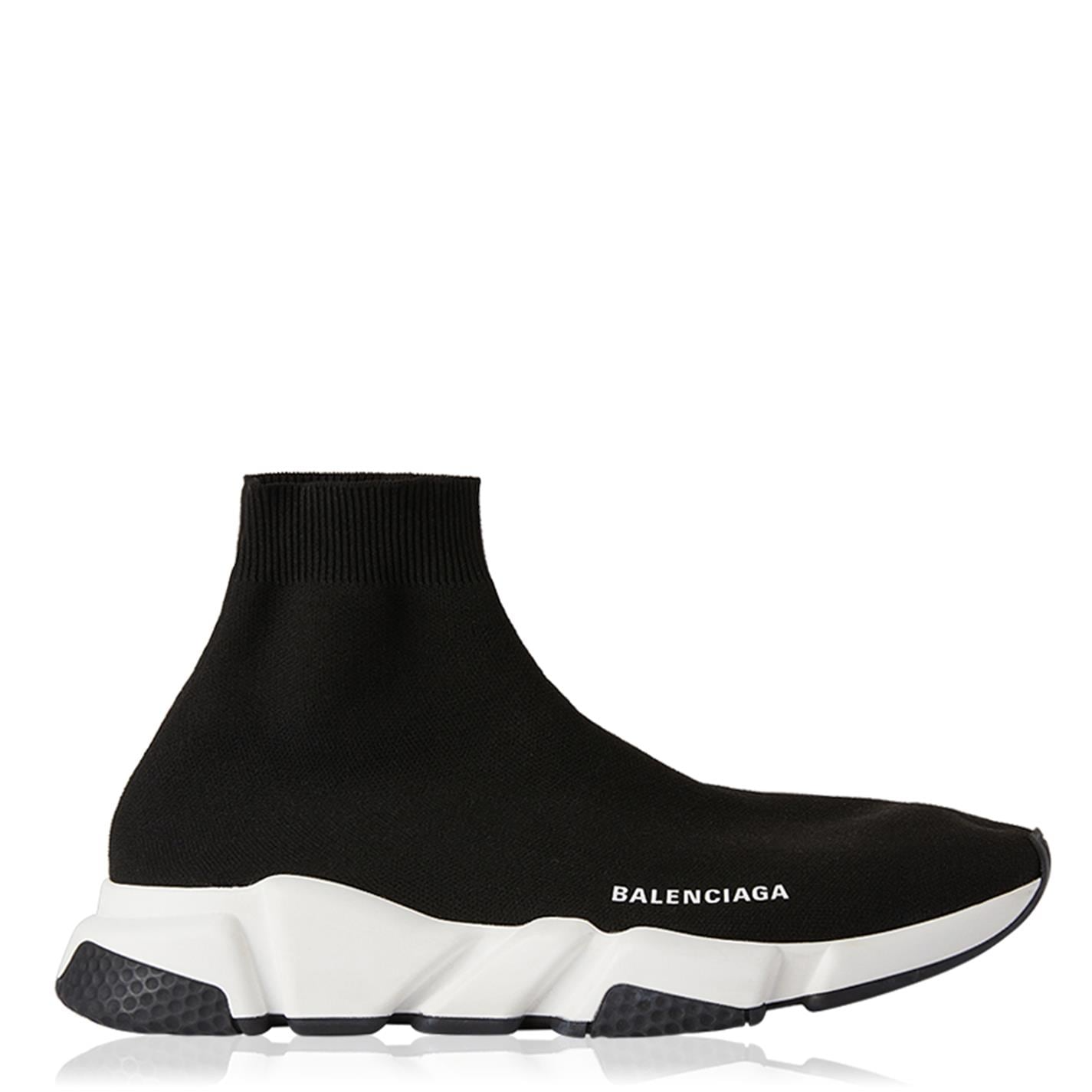 BALENCIAGA SPEED SOCK 'BLACK & WHITE' (MENS)