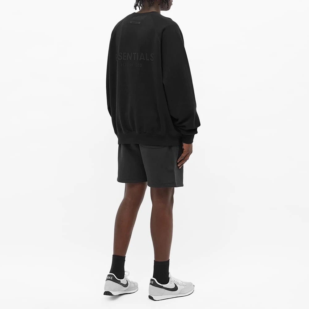 FEAR OF GOD ESSENTIALS PULLOVER CREWNECK 'STRETCH LIMO / BLACK' (SS21)