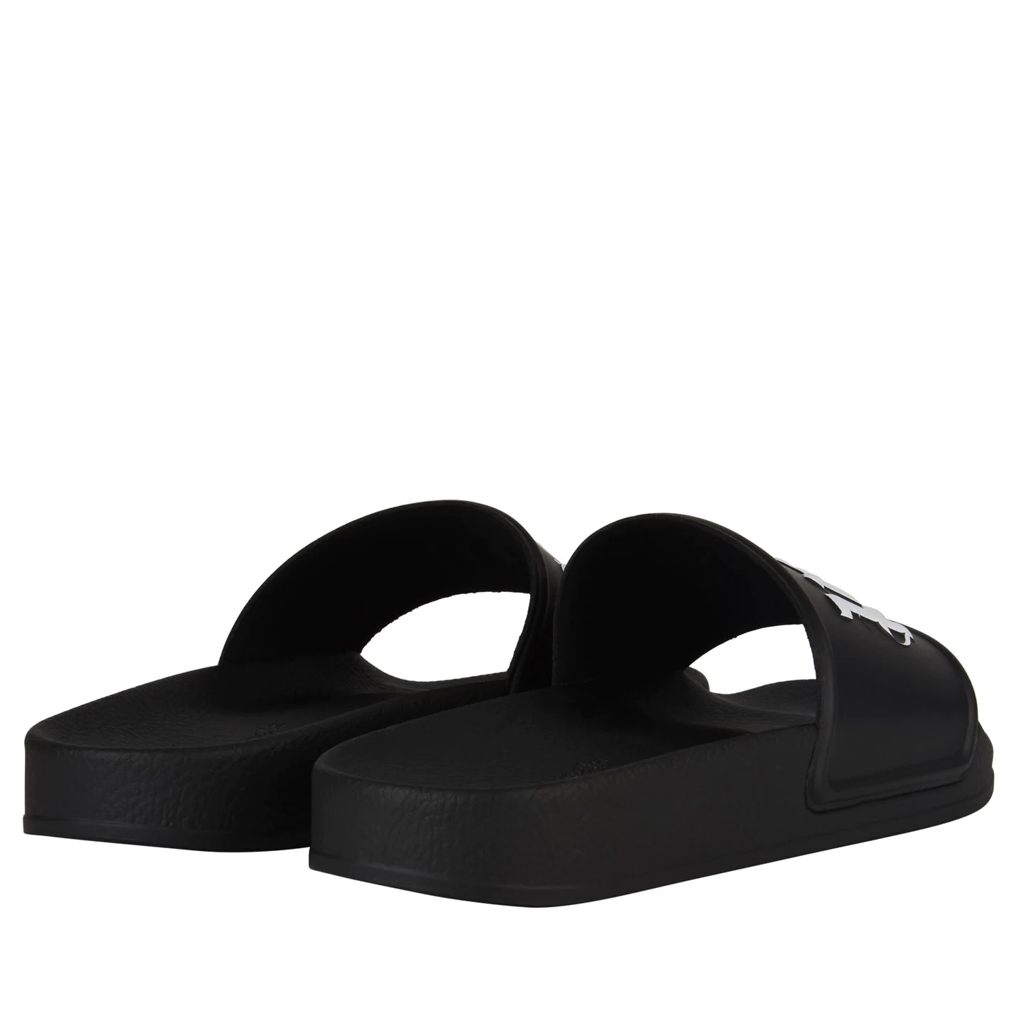 PALM ANGELS LOGO POOL SLIDERS 'BLACK'