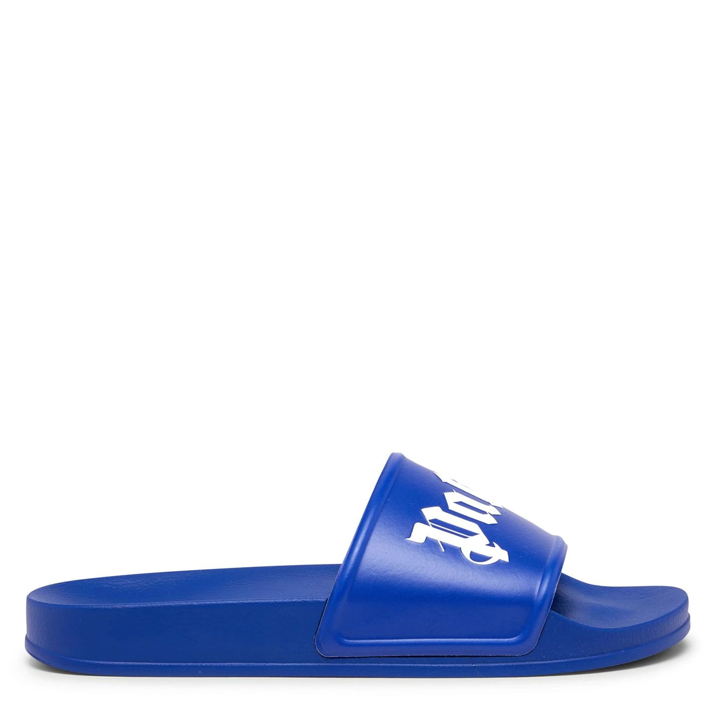 PALM ANGELS LOGO POOL SLIDERS 'BLUE'