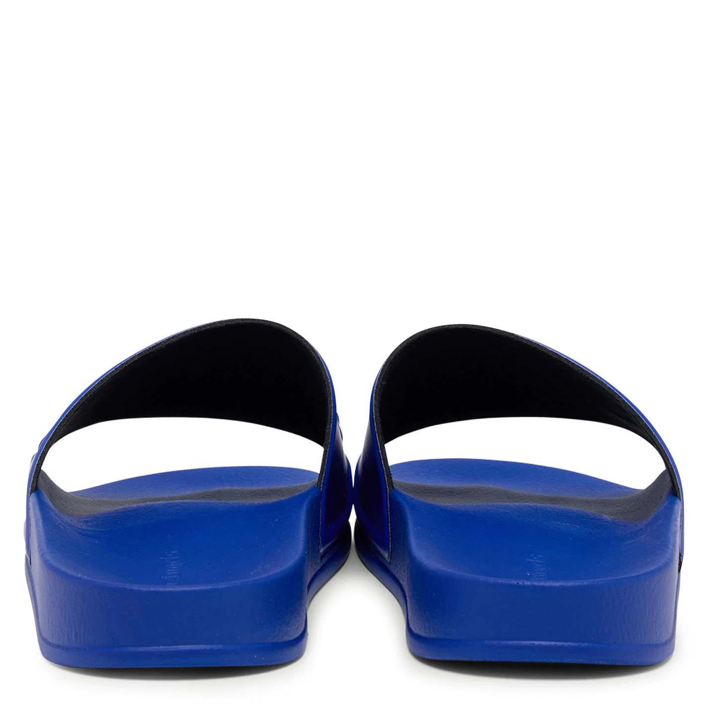 PALM ANGELS LOGO POOL SLIDERS 'BLUE'