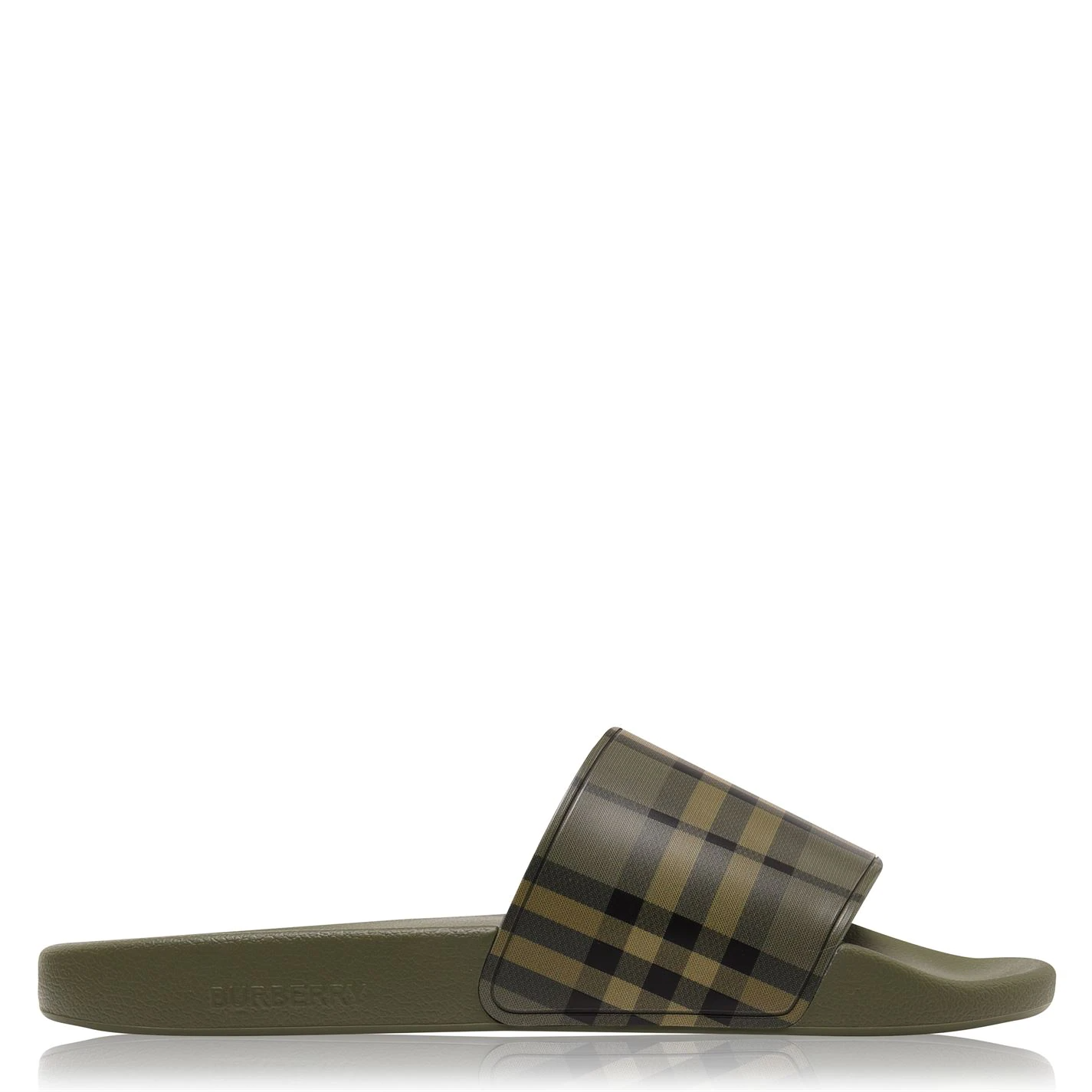 BURBERRY FURLEY SLIDERS 'MIL GREEN'