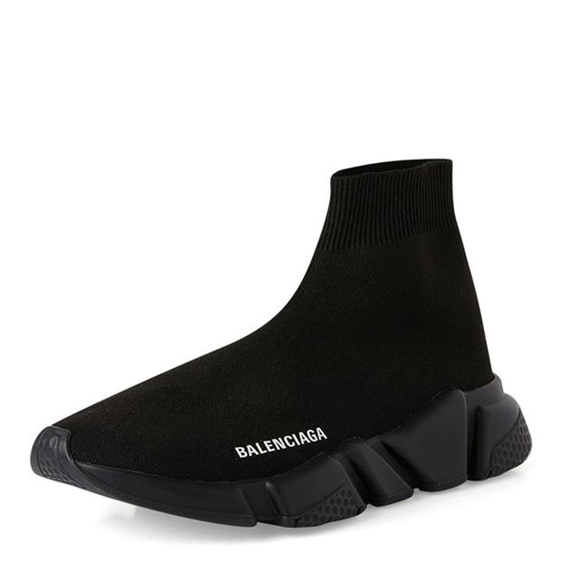 BALENCIAGA SPEED SOCKS 'BLACK & BLACK' (WOMENS)