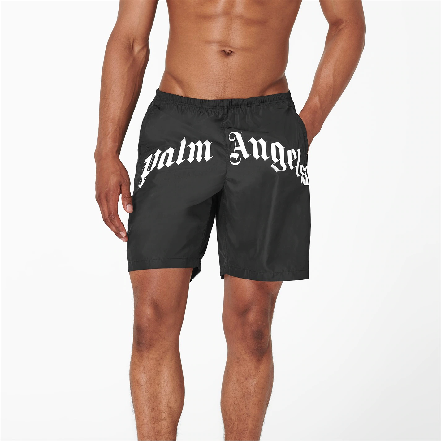 PALM ANGELS SWIM SHORT 'BLACK'