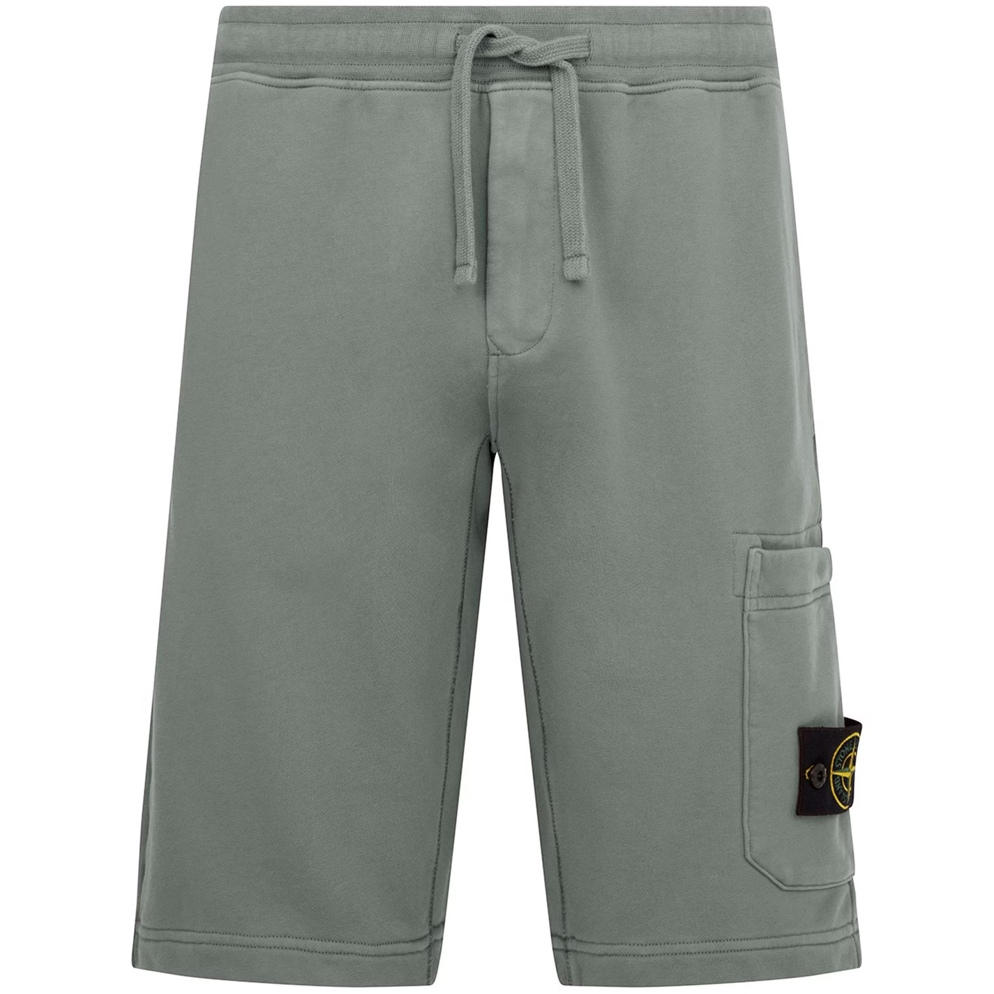 STONE ISLAND COTTON FLEECE SHORTS 'POLVERE'