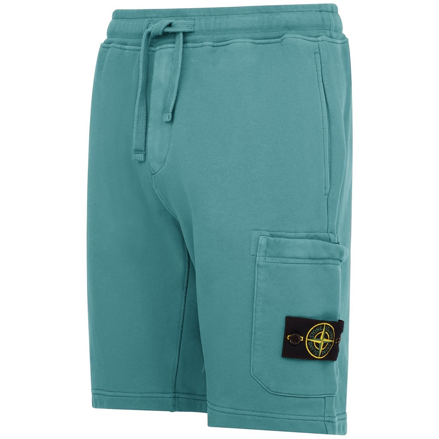 STONE ISLAND COTTON FLEECE SHORTS 'TURCHESE'