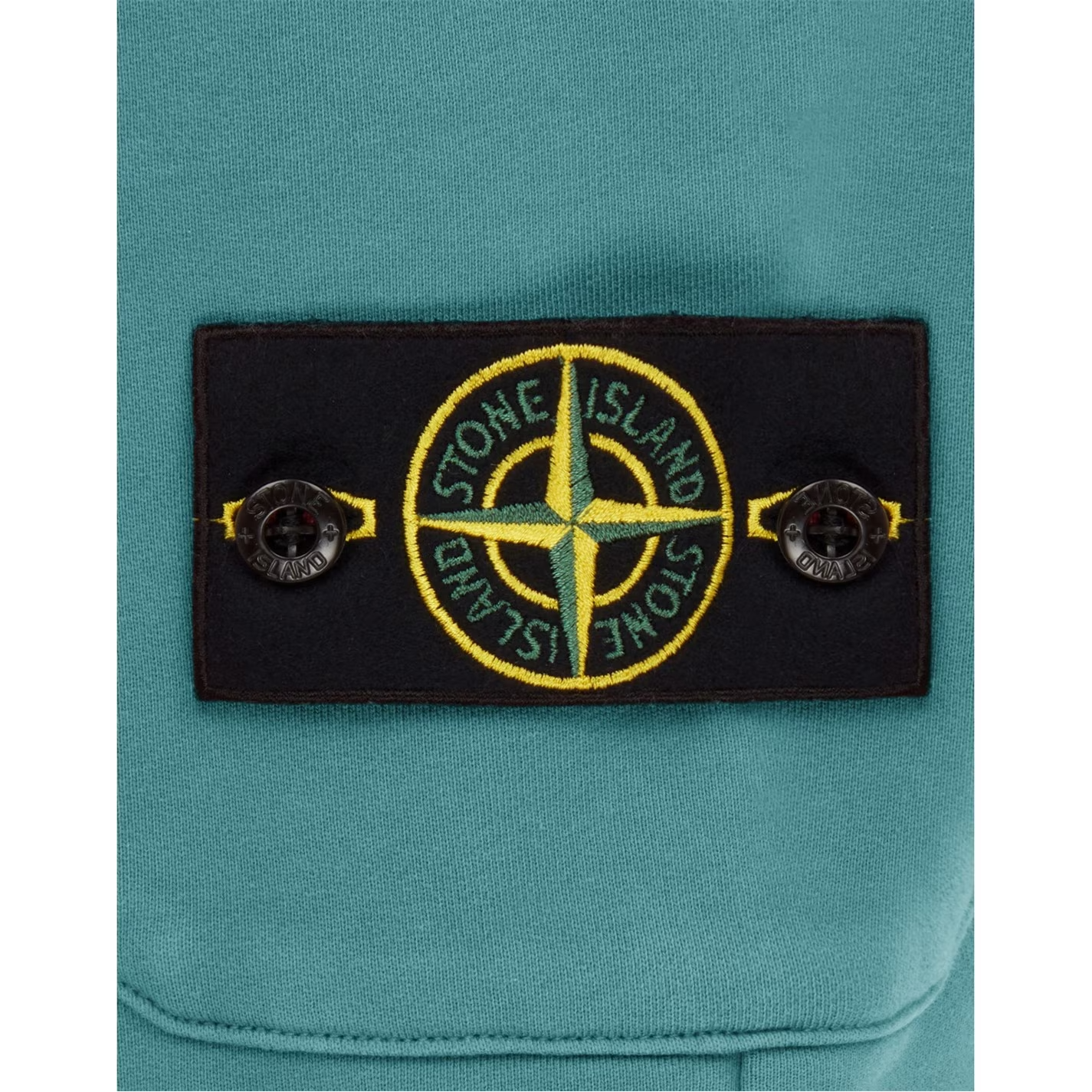 STONE ISLAND COTTON FLEECE SHORTS 'TURCHESE'