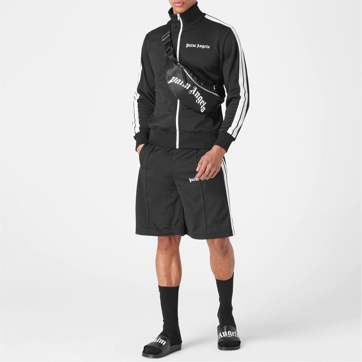PALM ANGELS TRACK SHORTS 'BLACK'