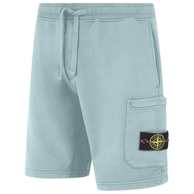 STONE ISLAND LW BADGE POCKET SHORTS ‘ACQUA’