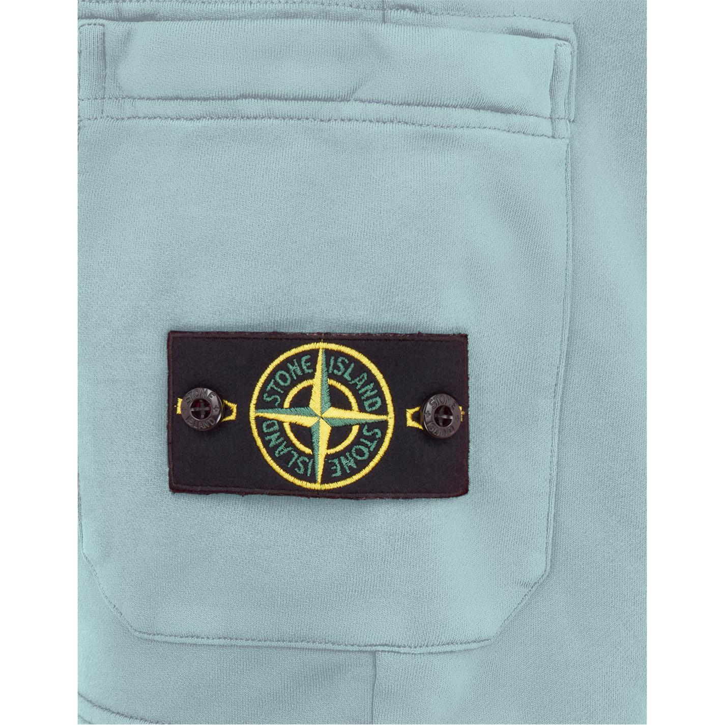 STONE ISLAND LW BADGE POCKET SHORTS ‘ACQUA’