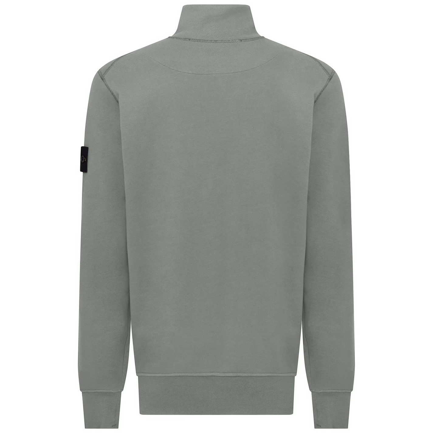 STONE ISLAND COTTON FLEECE QUARTER ZIP SWEATSHIRT LW 'POLVERE'