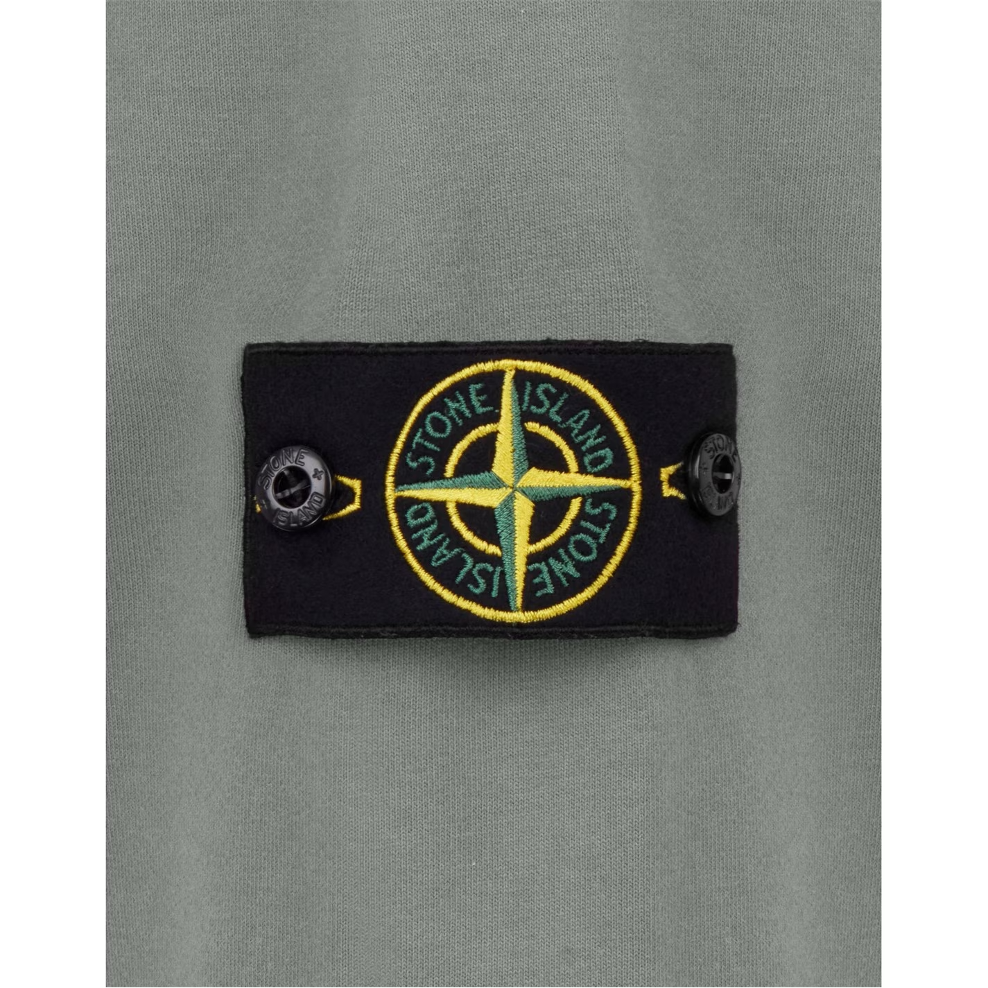 STONE ISLAND COTTON FLEECE QUARTER ZIP SWEATSHIRT LW 'POLVERE'