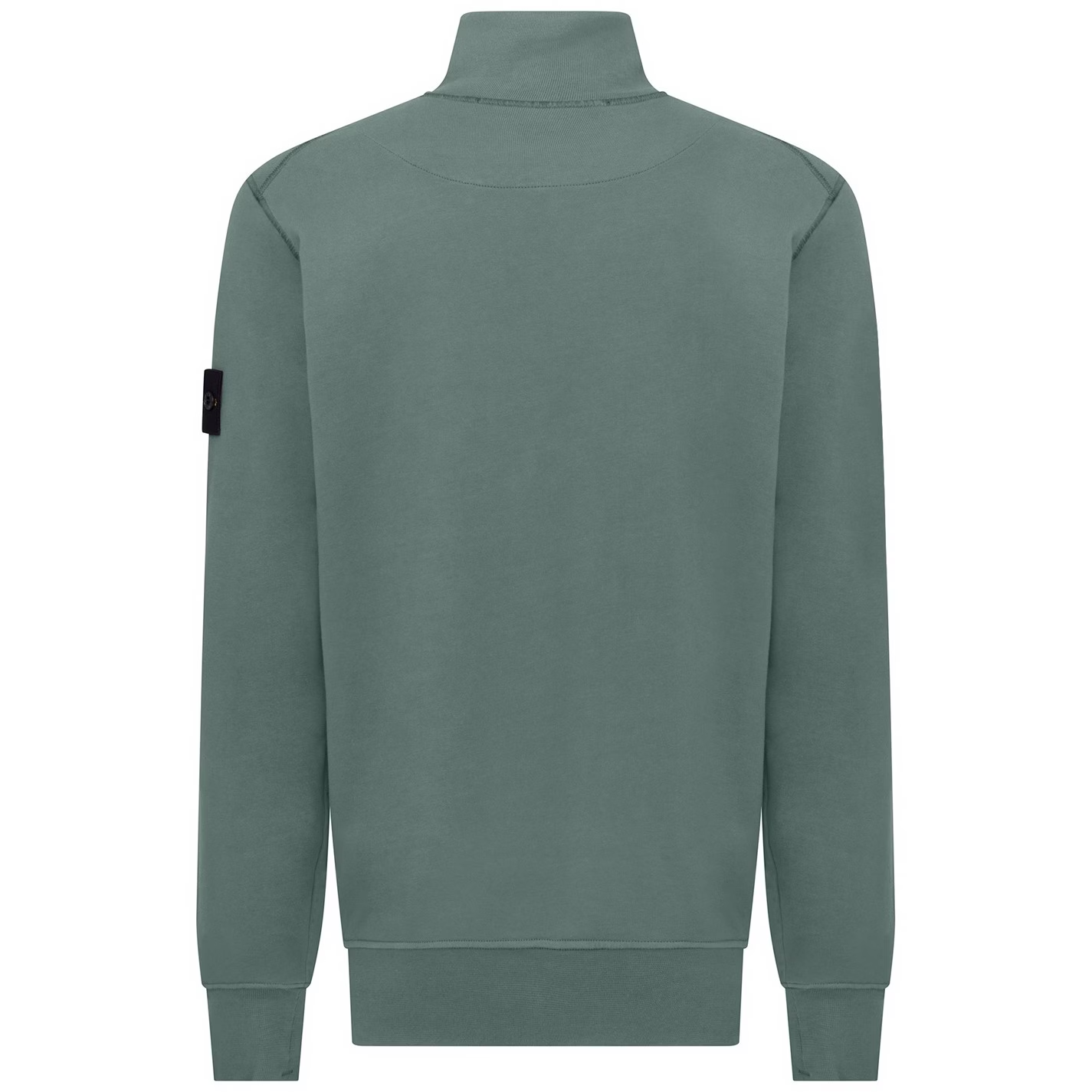 STONE ISLAND COTTON FLEECE QUARTER ZIP SWEATSHIRT LW 'CIELO'