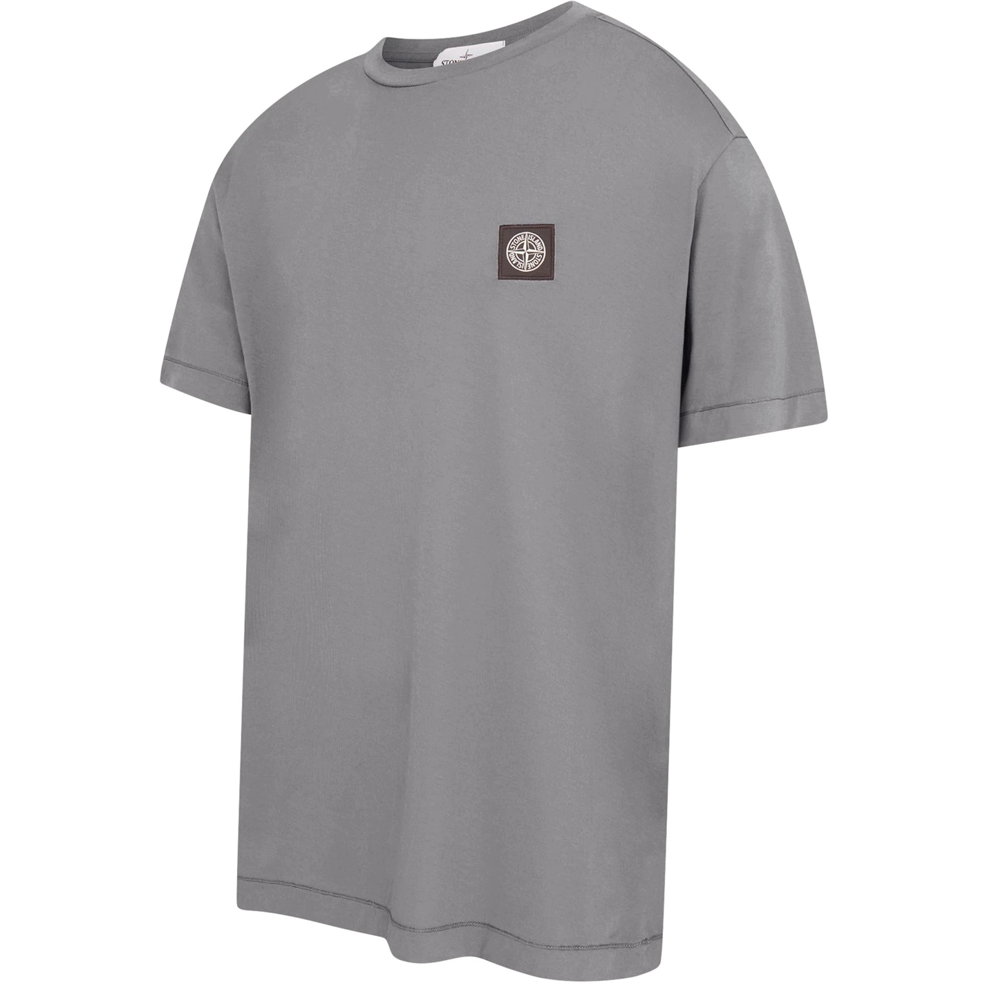 STONE ISLAND COMPASS BADGE T-SHIRT ‘GREY MARL’
