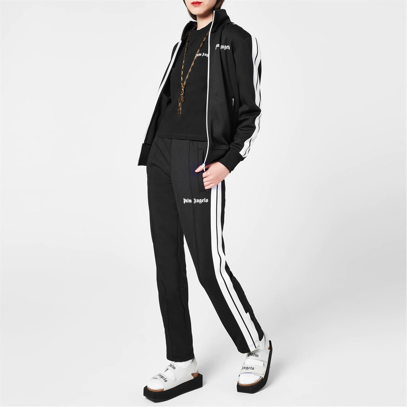 PALM ANGELS CLASSIC TRACK BOTTOMS ‘BLACK’ (WOMENS)