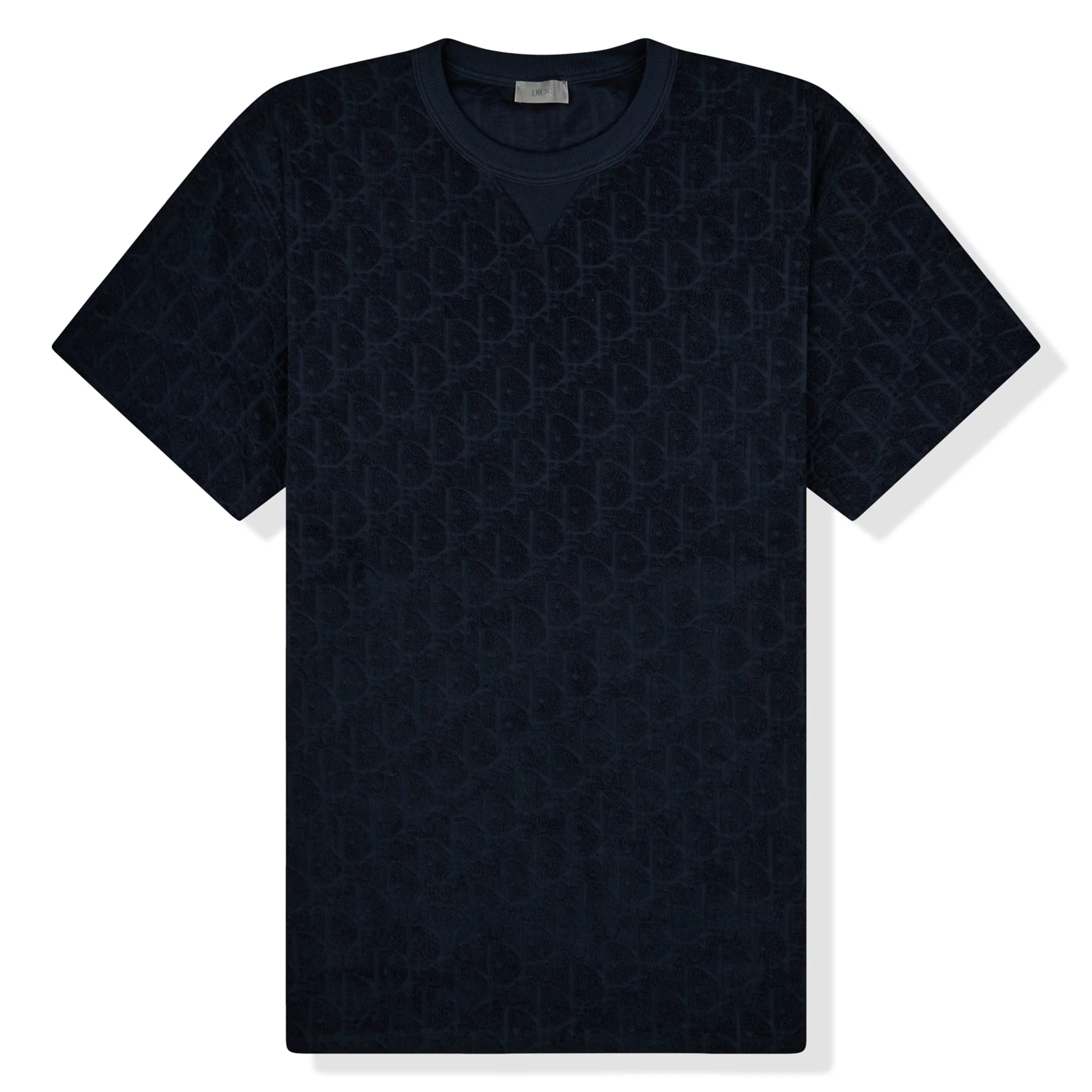 DIOR OBLIQUE TOWEL T-SHIRT 'NAVY'