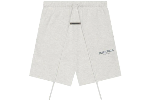 FEAR OF GOD ESSENTIALS SHORTS LIGHT HEATHER OATMEAL (SS21)