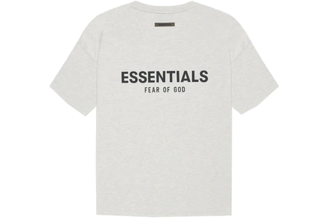 FEAR OF GOD ESSENTIALS TEE LIGHT OATMEAL HEATHER (SS21)
