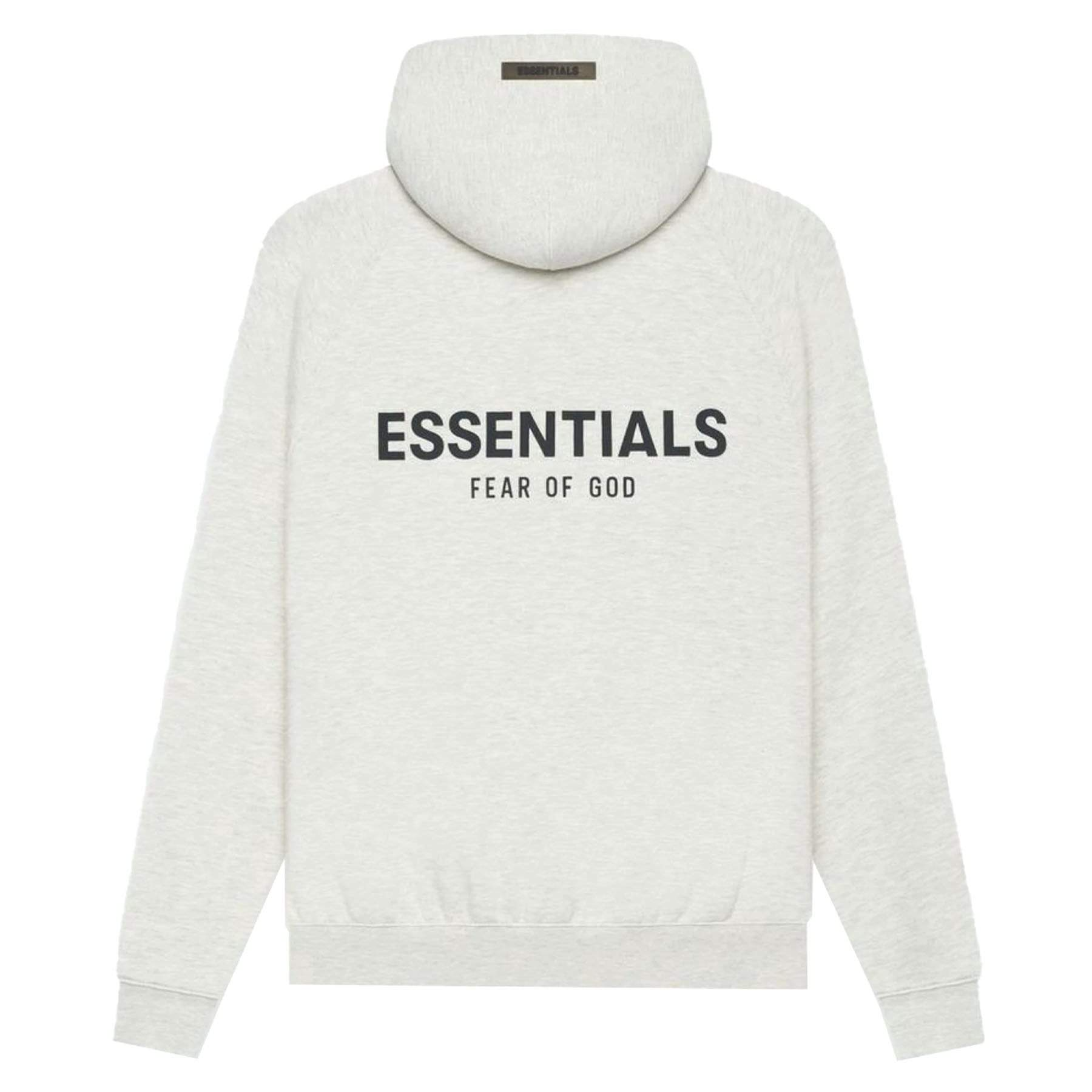 FEAR OF GOD ESSENTIALS LIGHT OATMEAL HEATHER HOODIE (SS21)