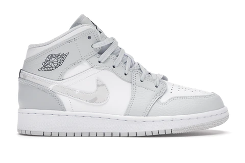 JORDAN 1 MID GREY CAMO MID (GS)