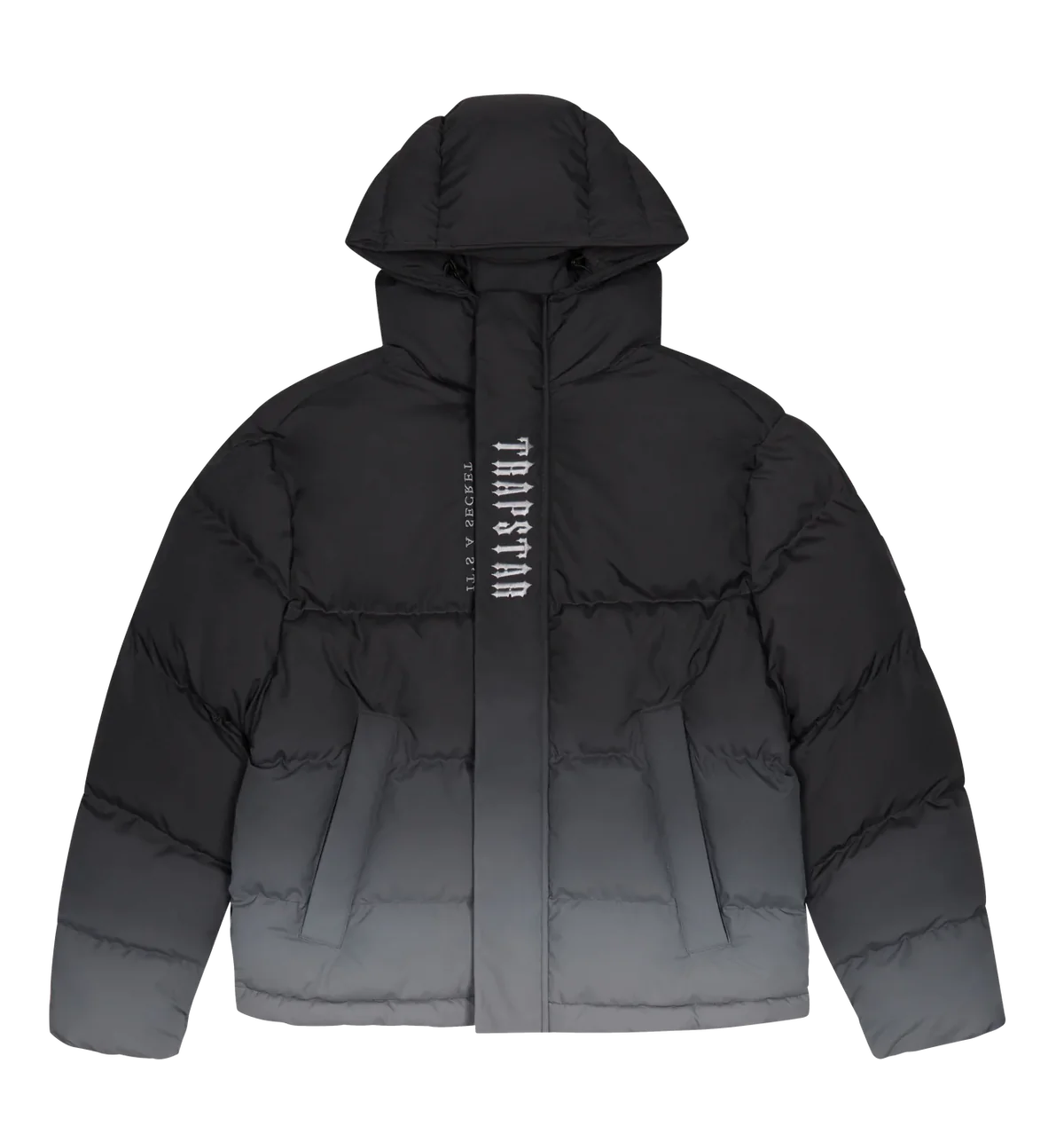 TRAPSTAR DECODED HOODED PUFFER JACKET 2.0 ‘BLACK GRADIENT’