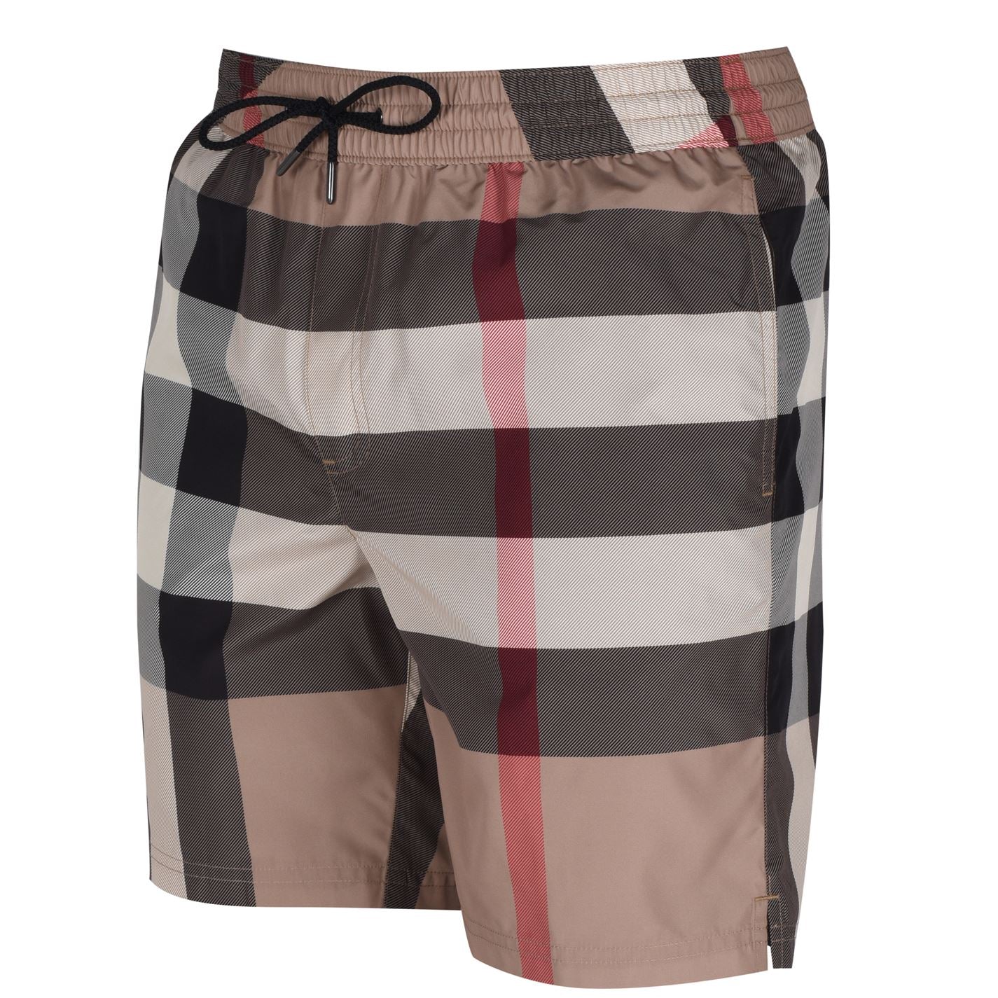 BURBERRY BIG CHECK SWIM SHORTS (BEIGE)