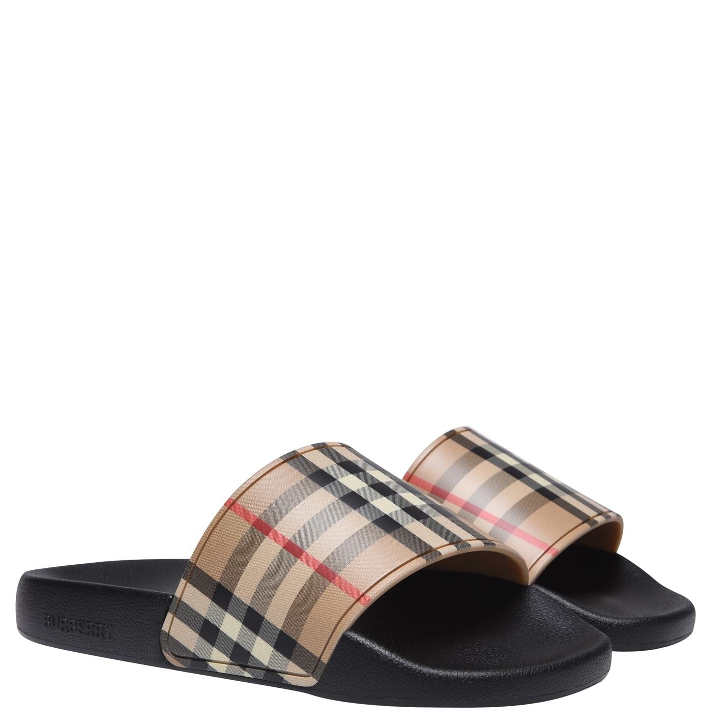 BURBERRY FURLEY SLIDERS 'BEIGE'