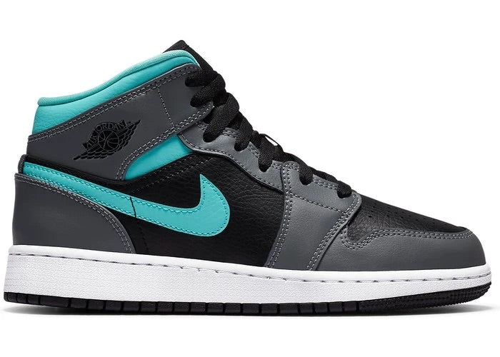 JORDAN 1 MID ‘GREY AQUA’ (GS)