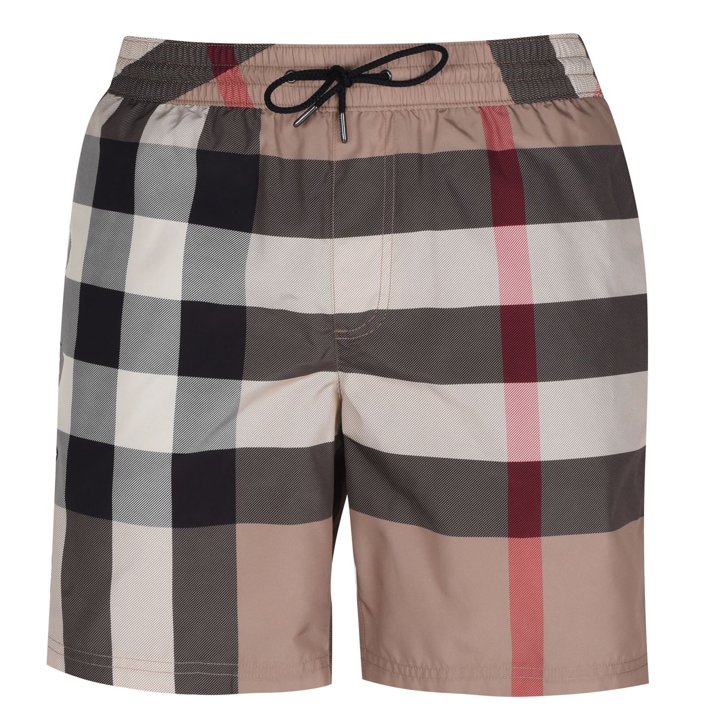 BURBERRY BIG CHECK SWIM SHORTS (BEIGE)