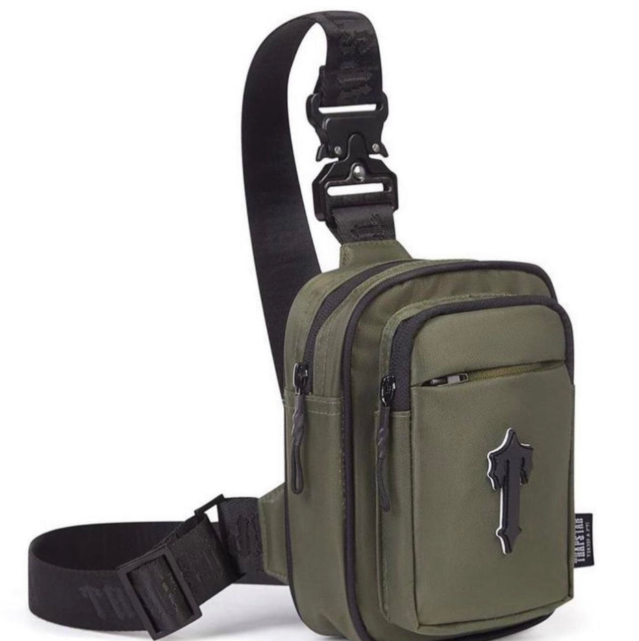 TRAPSTAR T BADGE BAG ‘OLIVE’